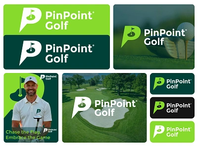 PinPoint Golf Logo Design & Branding, Brand Identity. golf golf brand identity golf design golf logo golf logo design golf p logo golf plus p golfer logo golfing branding logo logo and branding logo design p golf branding p letter p location pin point pinpoint golf