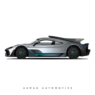 Mercedes-AMG Project ONE amg car germany illustration mercedes racing vector