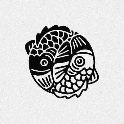 yin yang fish desing fish illustration yinyang