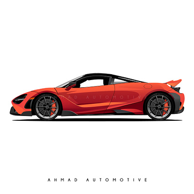 Mclaren 765LT car car illustration illustration mclaren vector