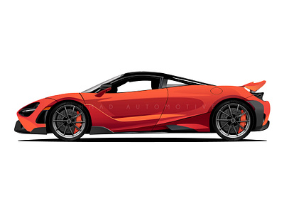 Mclaren 765LT car car illustration illustration mclaren vector