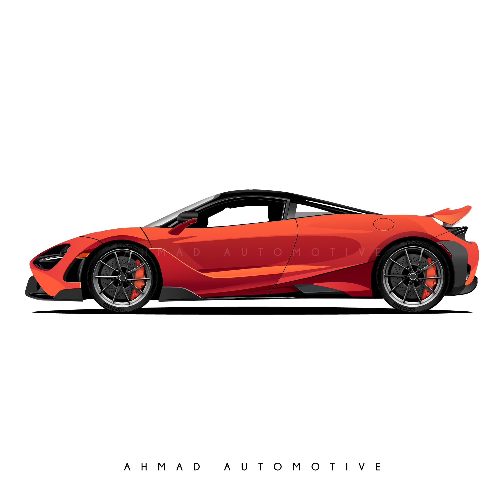 Example of Car Illustration For T Shirt And Poster