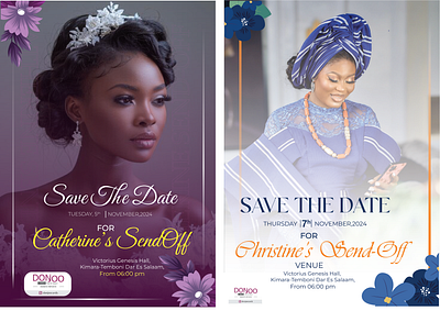 SAVE THE DATE CARDS FOR CEREMONIES graphic design