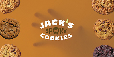 Jack's Spooky Cookies: Brand Identity + Packaging Design brand identity cookie branding cookie dough graphic design halloween packaging design