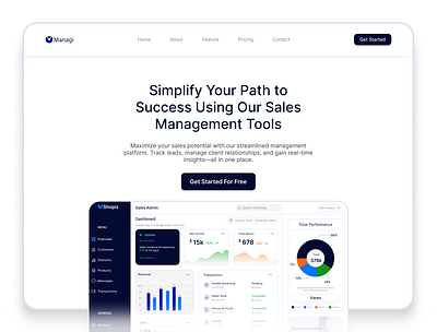 UI Design For Sales Management System ui