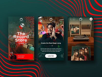 Coke Studio Record Store immersive music ui ux webvr