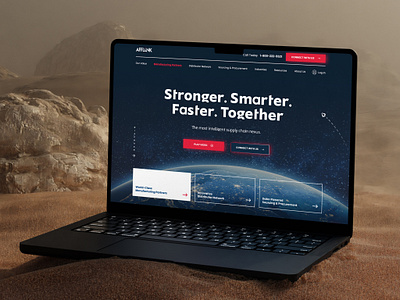 Afflink - website redesign landing nasa page redesign sky tech technology website