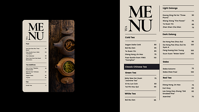 Menu Design branding graphic design