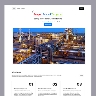 Safetyion (Company Safety Induction) - UI Project Exploration company department functions gas induction oil safety ui website