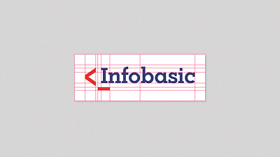 Branding Infobasic blue and red branding design guidelines graphic design infobasic