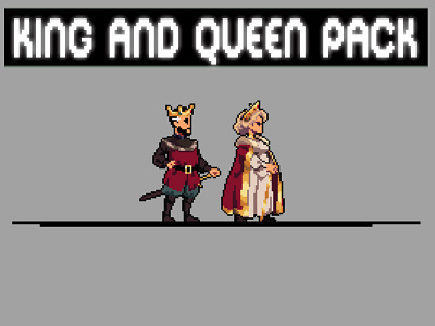 King and Queen Pixel Art Character Sprite Pack 2d asset assets character fantasy game game assets gamedev illustration indie indie game king medieval pixel pixelart pixelated queen rpg sprite spritesheet