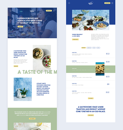 Tasty Town - Responsive Design responsive design restaurant ui