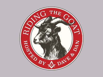 Podcast Logo: Riding the Goat design graphic design hamburg solutions illustration logo vector