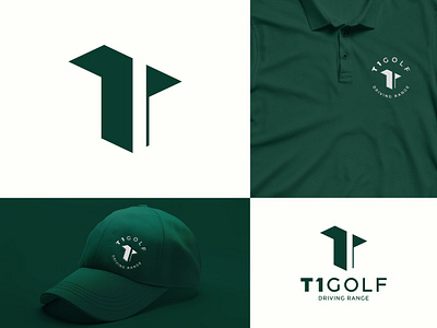 T1 Golf Driving Range clever contemporary drive driving range flag game golf brand identity golf driving golf logo golf sports golfer mark minimalist modern golf logo sports logo swing symbol t letter timeless top golf logo