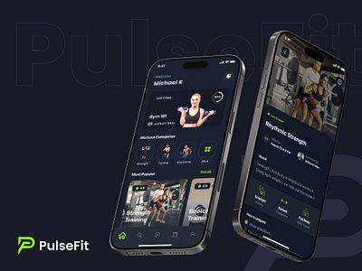 PluseFit - Fitness App app design diet fitness gym gym managment health interface mobile mobile app ui user interface ux wealness wealnessapp workout workout app yoga