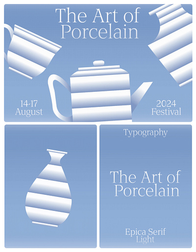 The Art of Porcelain - Presentation branding graphic design illustration