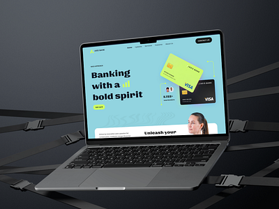 AXIS Bank-Finance Landing Page bank bank card business credit card debit design ui ux digital banking finance finance app finance web fintech homepage landing page mobile banking money popular visa card web design website website design