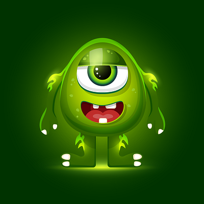 Monster adobe illustration design graphic design illustration vector дизайн