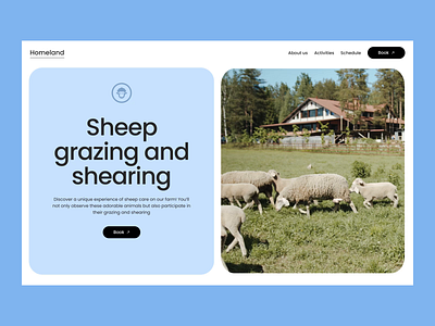 Website Design for Farm Company animals animation design farm graphic design hospitality interaction design interface marketing website motion graphics tourism ui user experience ux ux design web design web marketing website website design