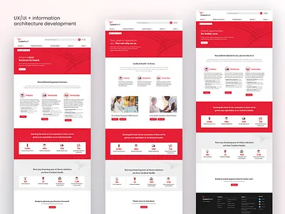 Cardinal Health — UX/UI + Information Architecture architecture design health healthcare information ui ux web website