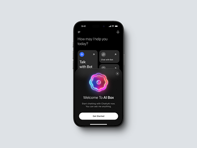 AI Box - Conversational AI App UI 🌌