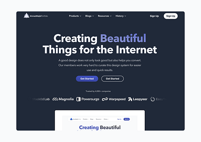 ✤ Landing Page UI design responsive design ui user interface ux