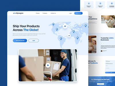 Logistic Management Website creative design dribbble figma fleet management landing page logistic management logistic website minimalist mockup modern product design prototype responsive design ui design ui ux ux design visual design web design website