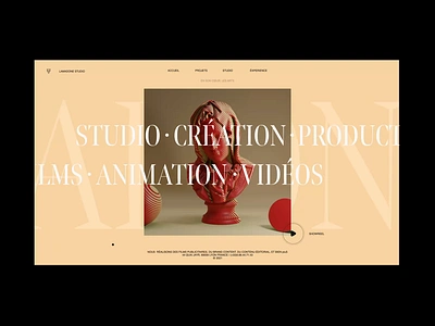 Creative Video Production Studio 3d animation creative landing studio studio website ui visual visual design web web design webgl website