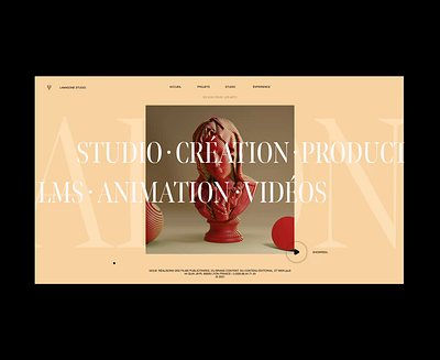 Creative Video Production Studio 3d animation creative landing studio studio website ui visual visual design web web design webgl website