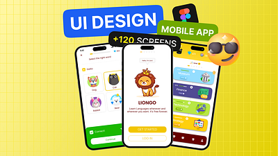 UI-UX Design Language Learning Mobile App for StartUp app branding design graphic design illustration logo typography ui ux vector