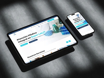 Superlab 17 design health landing medical mobile app mockup responsive ui ux