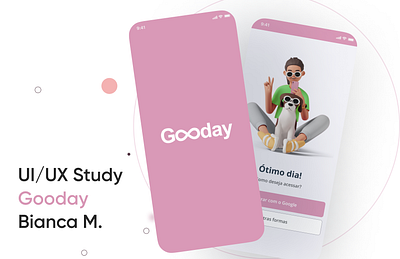 Gooday App app app mobile branding design health logo mobile ui ux