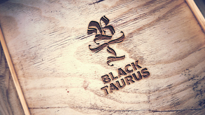 Black Taurus - Identity Design branding bull calligraphy graphic design identity design lettering logo