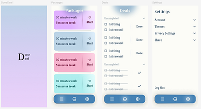 DoneDeal | UI/UX mobile app figma graphic design ui