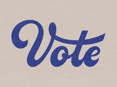 Vote branding custom design election graphic design lettering logo script type typography united states usa vote wordmark