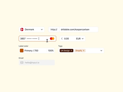 Text fields / inputs card input card number chevron color input currency cursor disabled figma inactive input input field labels language link product design tags text field ui url ux