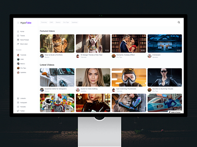 Hypetube Framer Free Video Template dashboard framer template free template vide stream video template youtube