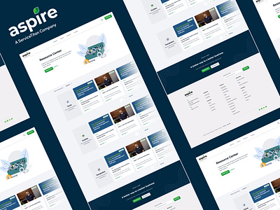 Site Redesign - Aspire Resource Center Concept branding design graphic design illustration typography ui ux vector web design
