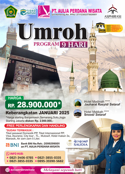 umroh flyer design branding graphic design logo