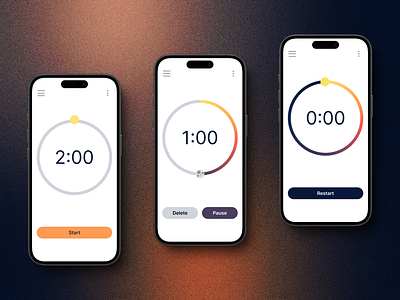 014 | Countdown Timer app app design clock countdown dailyui design mobile mobile design product design stopwatch timer ui ux