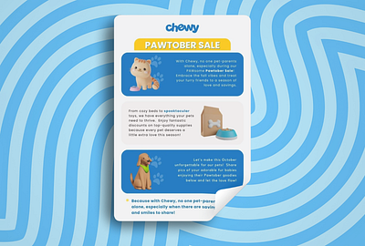 Chewy Pawtober 3d branding graphic design logo motion graphics