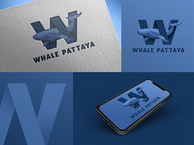 Whale Pattaya Logo Concept branding logo logodesign