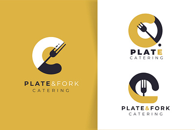 Plate & Fork: A Tasteful Balance in Design cateringdesign creativebranding designtrends foodlovers graphicdesign logoinspiration minimalistlogo modernlogo