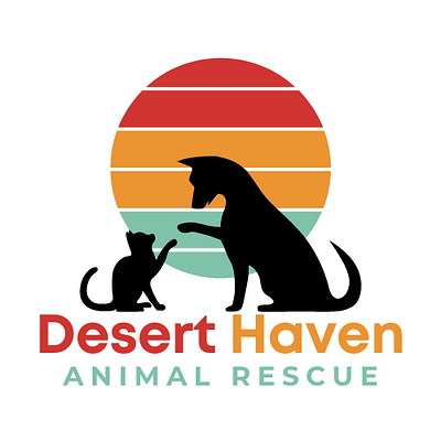 Desert Haven Animal Rescue Logo branding graphic design logo