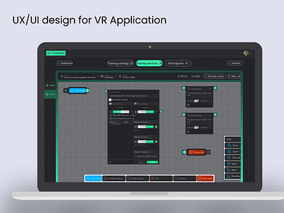 UX/UI design for VR Application design system ui design ux design vr app