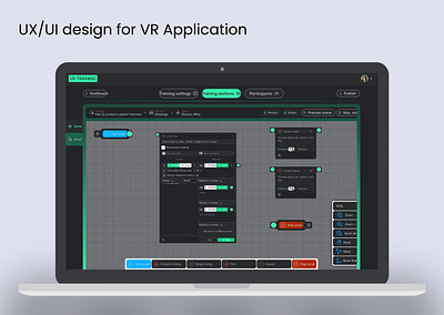 UX/UI design for VR Application design system ui design ux design vr app