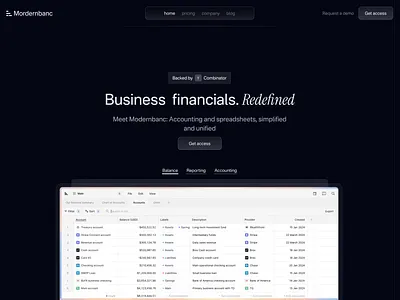 Mordernbanc redesign banking branding inspiration redesign saas saas site serif ui uiux web design website website design