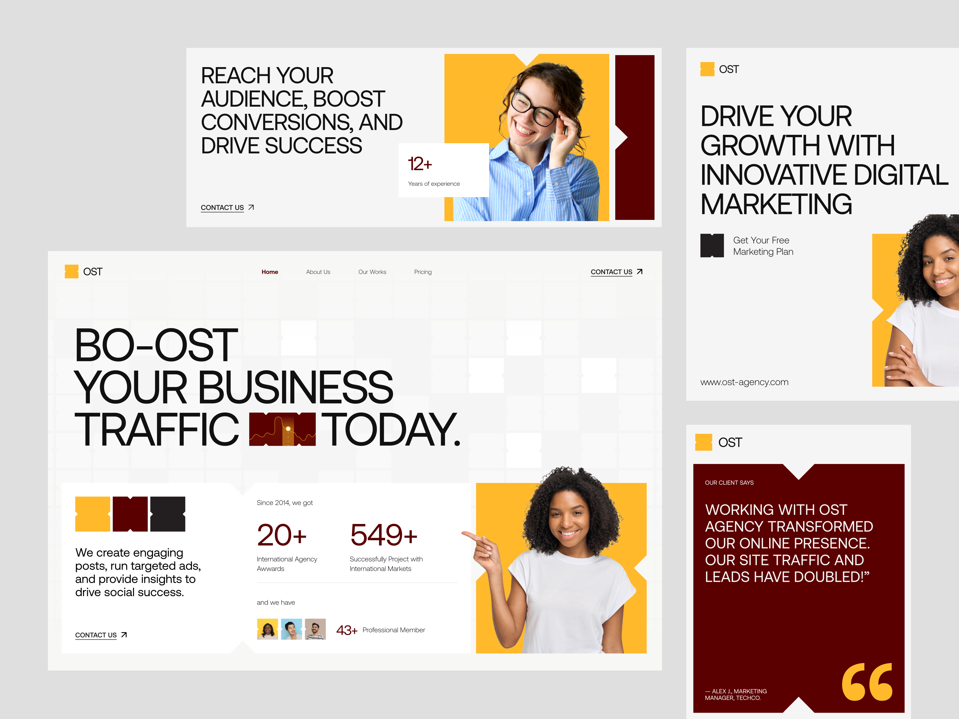 Example of OST Digital Marketing Agency Website