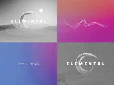 ELEMENTAL Event Promotion banner ads branding digital elements event design futuristic gradient graphic design miami beach nature print social media ui vibration