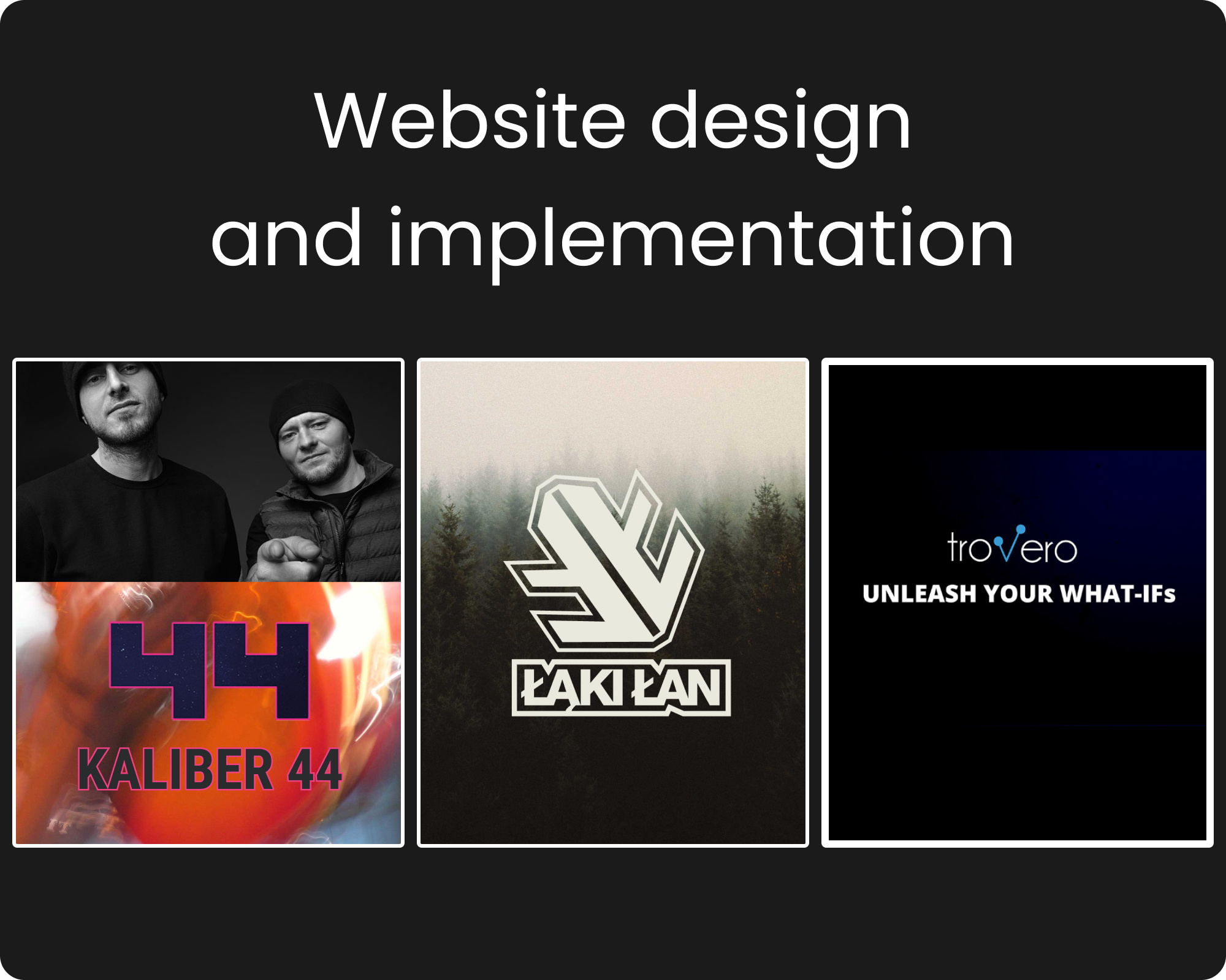Kaliber 44 / Łąki Łan / Trovero kaliber 44 trovero web site design łąki łan